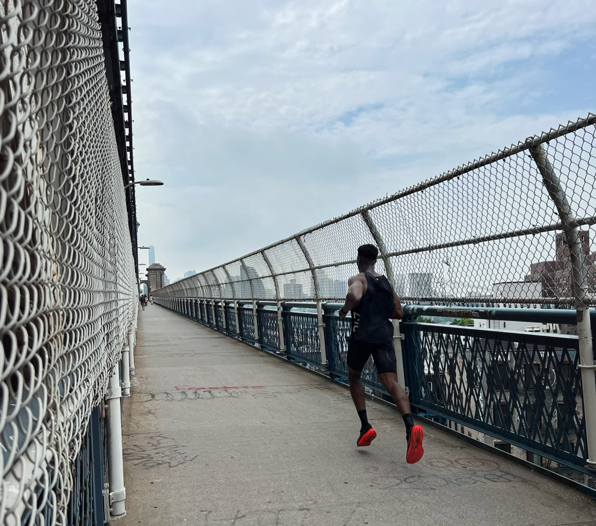 Coach is running.